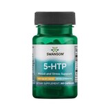 Swanson 5 HTP 100 mg Extra Strength 60 Capsule (Supliment depresie si anxietate, somn linistit)